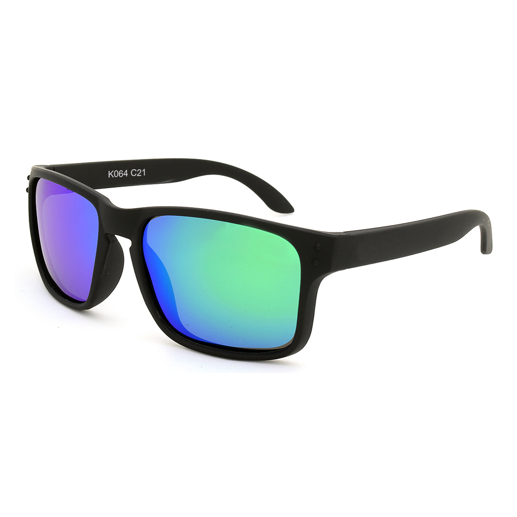 Kidz K064 C21 Matte Black / Green Revo Lenses