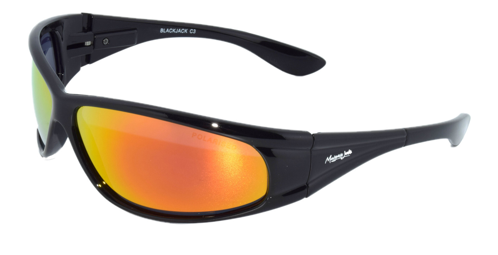 Mangrove Jacks Black Jack C3 Black / Red Revo Polarised Lenses