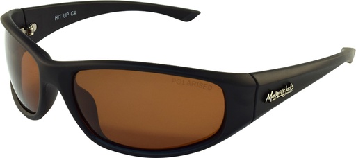 [9340457021038] Mangrove Jacks Hit Up C4 Matte Black / Brown Polarised Lenses