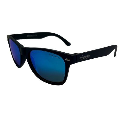 [9340457024350] Mangrove Jacks Kids MJK015 C8 Matte Black / Ice Blue Revo Polarised Lenses