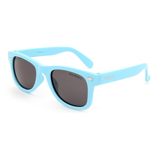 [9337217025030] Mangrove Jacks Kids MJK065 C1 Shiny Pale Blue / Smoke Polarised Lenses