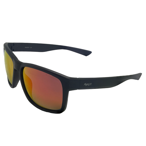 [9340457027245] Mangrove Jacks Snowy C3 Matte Black / Smoke w Red Revo Polarised Lenses