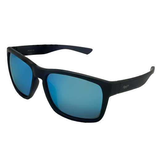 [9340457027269] Mangrove Jacks Snowy C8 Matte Black / Smoke w Ice Blue Revo Polarised Lenses