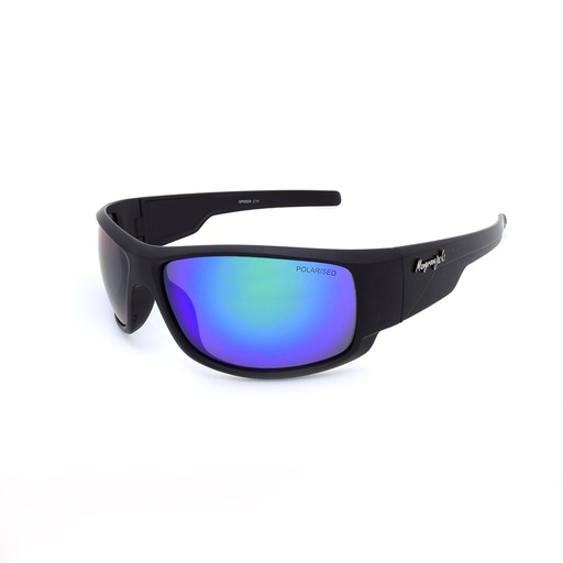 [9337217021186] Mangrove Jacks Spider C11 Black / Green Revo Polarised Lenses