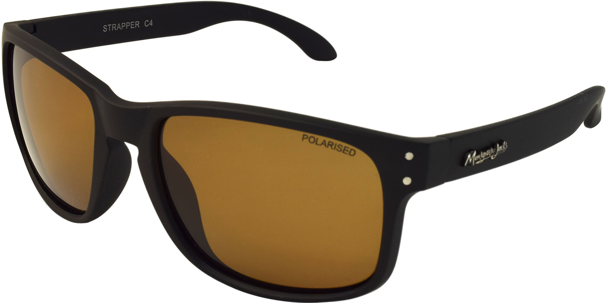 Mangrove Jacks Strapper C4 Matte Black / Brown Polarised Lenses