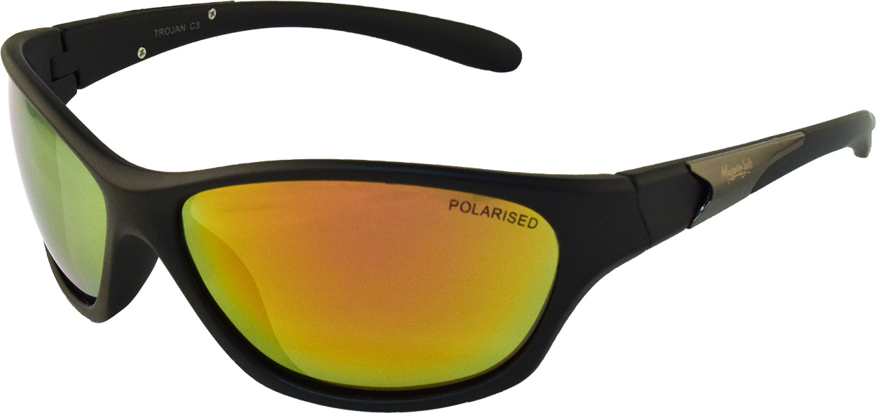 Mangrove Jacks Trojan C3 Black / Red Revo Polarised Lenses
