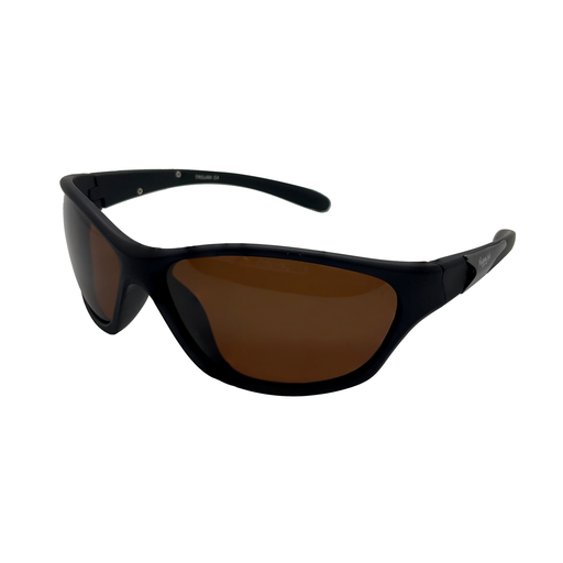 [9340457015877] Mangrove Jacks Trojan C4 Matte Black / Brown Polarised Lenses