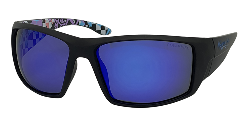 Mangrove Jacks Tromso C2 Matte Black / Blue Revo Polarised Lenses