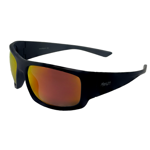 [9340457027009] Mangrove Jacks Warrego C3 Matte Black / Smoke w Red Revo Polarised Lenses