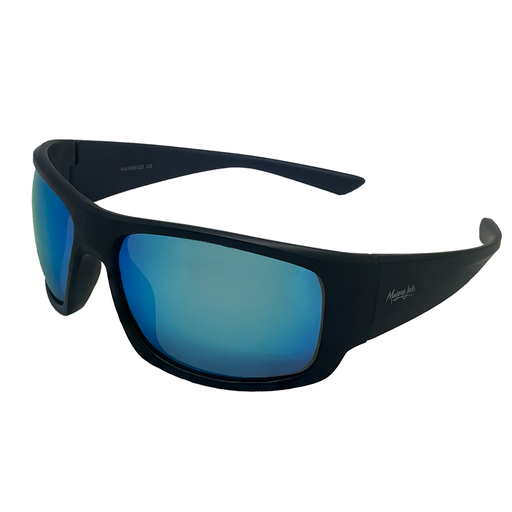 [9340457027023] Mangrove Jacks Warrego C8 Matte Black / Smoke w Ice Blue Revo Polarised Lenses