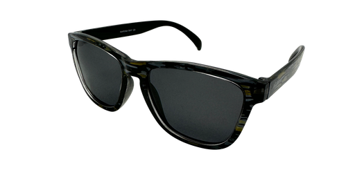 Mangrove Jacks Marina Bay C9 Crystal Stripe Print w Black Back Spray / Smoke Polarised Lenses